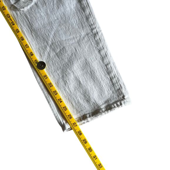 Abercrombie & Fitch The 90's Straight Ultra High Rise Jeans White 16 Short - Picture 10 of 10